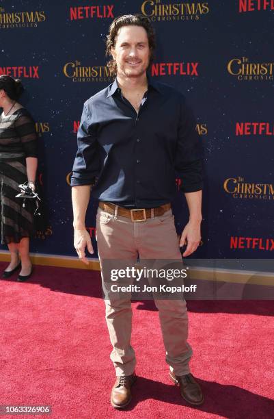 Oliver Hudson attends the premiere of Netflix's "The Christmas Chronicles" at Fox Bruin Theater on November 18, 2018 in Los Angeles, California.