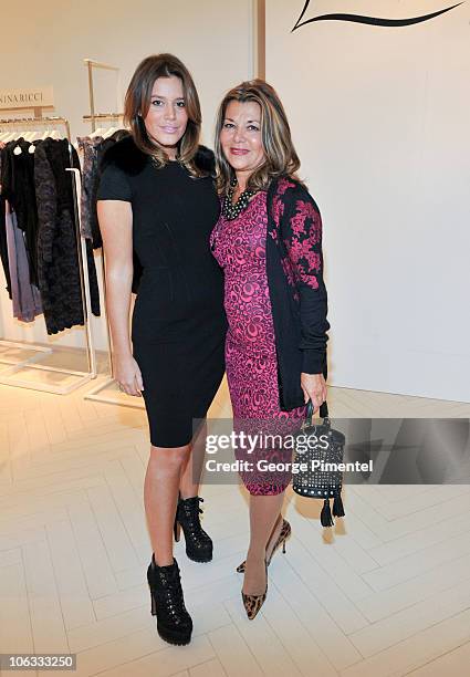 Jenna Bitove and Vonna Bitove attend the cocktail reception for designer L'Wren Scott at The Room, The Bay on October 26, 2010 in Toronto, Canada.