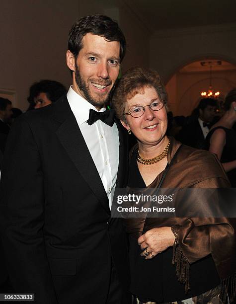 Aron Ralston and mother Donna Ralston attend the after party for the European Premiere of '127 Hours' during the closing gala of the 54th BFI London...