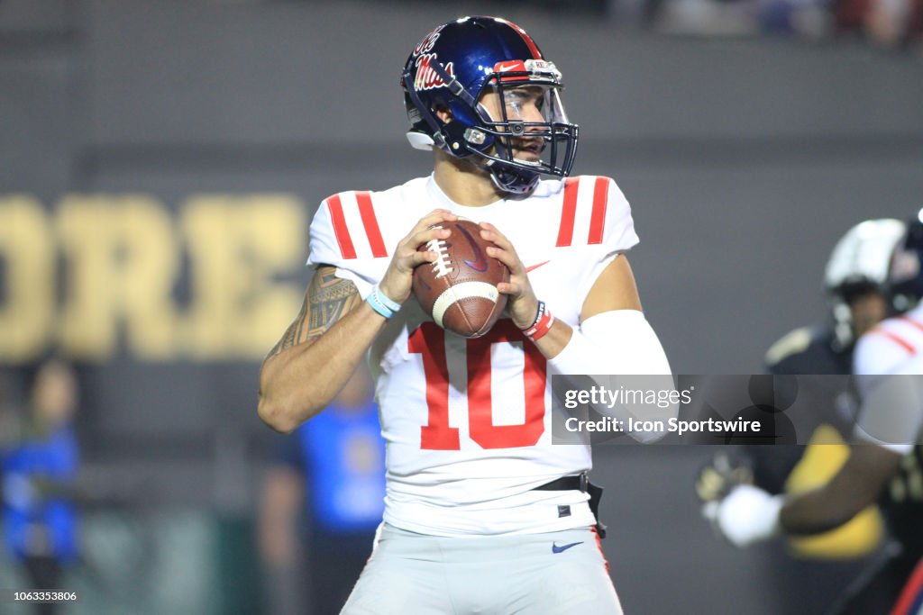 COLLEGE FOOTBALL: NOV 17 Ole Miss at Vanderbilt