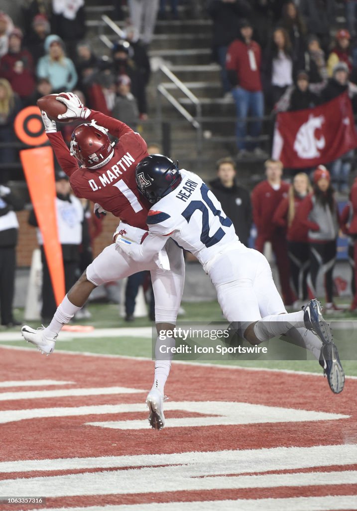 COLLEGE FOOTBALL: NOV 17 Arizona at Washington State