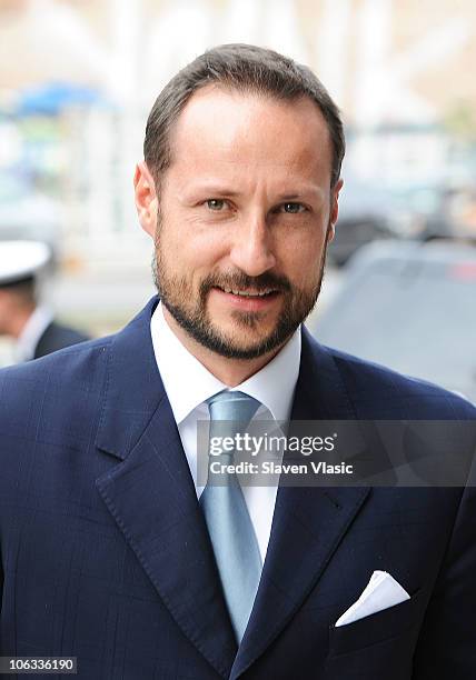Crown Prince Haakon of Norway visits the New Museum on October 28, 2010 in New York City.