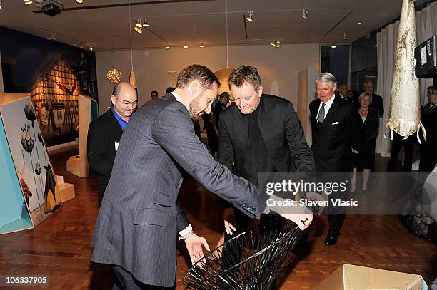 Crown Prince Haakon Of Norway attends the exibition "Nordic Models+Common Ground" at Scandinavia House on October 28, 2010 in New York City.