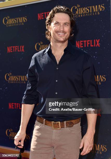 Oliver Hudson attends the premiere of Netflix's 'The Christmas Chronicles' at Fox Bruin Theater on November 18, 2018 in Los Angeles, California.