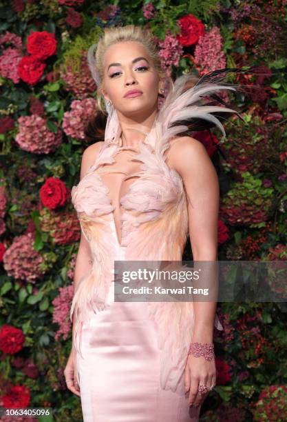 Rita Ora attends the Evening Standard Theatre Awards 2018 at Theatre Royal Drury Lane on November 18, 2018 in London, England.