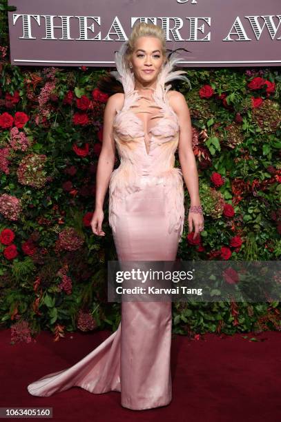Rita Ora attends the Evening Standard Theatre Awards 2018 at Theatre Royal Drury Lane on November 18, 2018 in London, England.