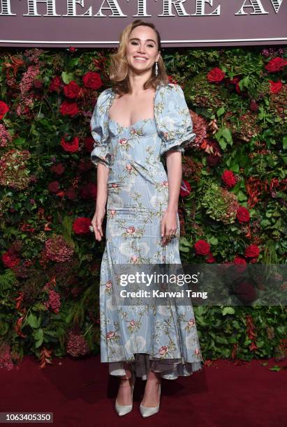 Suki Waterhouse attends the Evening Standard Theatre Awards 2018 at Theatre Royal Drury Lane on November 18, 2018 in London, England.