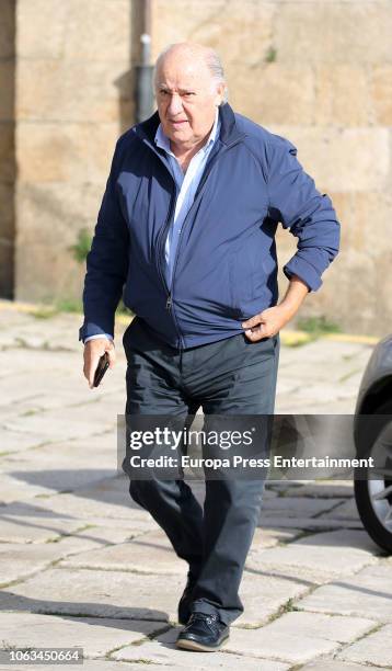 Amancio Ortega is seen on November 17, 2018 in A Coruna, Spain.