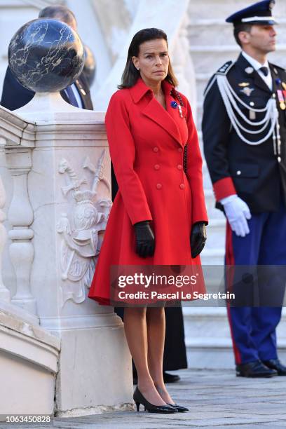 Princess Stephanie of Monaco attends Monaco National Day Celebrations on November 19, 2018 in Monte-Carlo, Monaco.