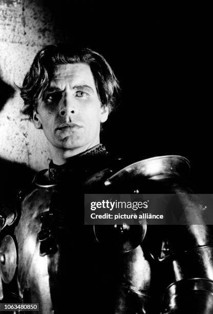 Actor Friedrich Schoenfelder as Duke Albrecht of Bavaria in a scene of the "Bavarian" play "Die Bernauerin" by Carl Off in the state theatre of...