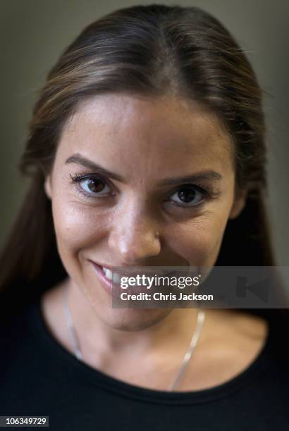 Prince's Trust Ambassador Elen Rives poses for a photograph as she helps unemployed young people on a Prince's Trust project in South London on...