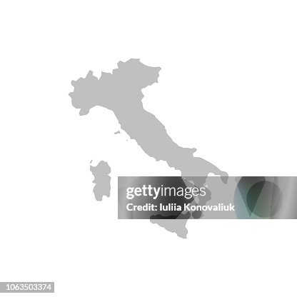 Italy Map Vector High-Res Vector Graphic - Getty Images