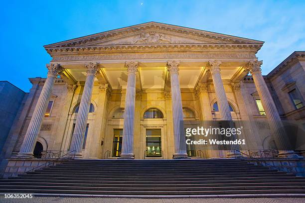 germany, hannover, leineschloss, parliament house at dusk - lower saxony stock pictures, royalty-free photos & images