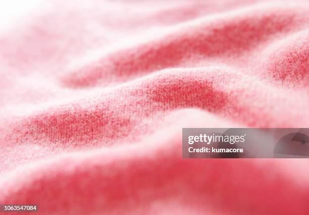 pink color woolen cloth - soft fabric stock pictures, royalty-free photos & images