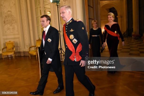 - Op uitnodiging van Hunne Majesteiten de Koning en de Koningin brengen Zijne Excellentie de heer Emmanuel Macron, President van de Franse Republiek...