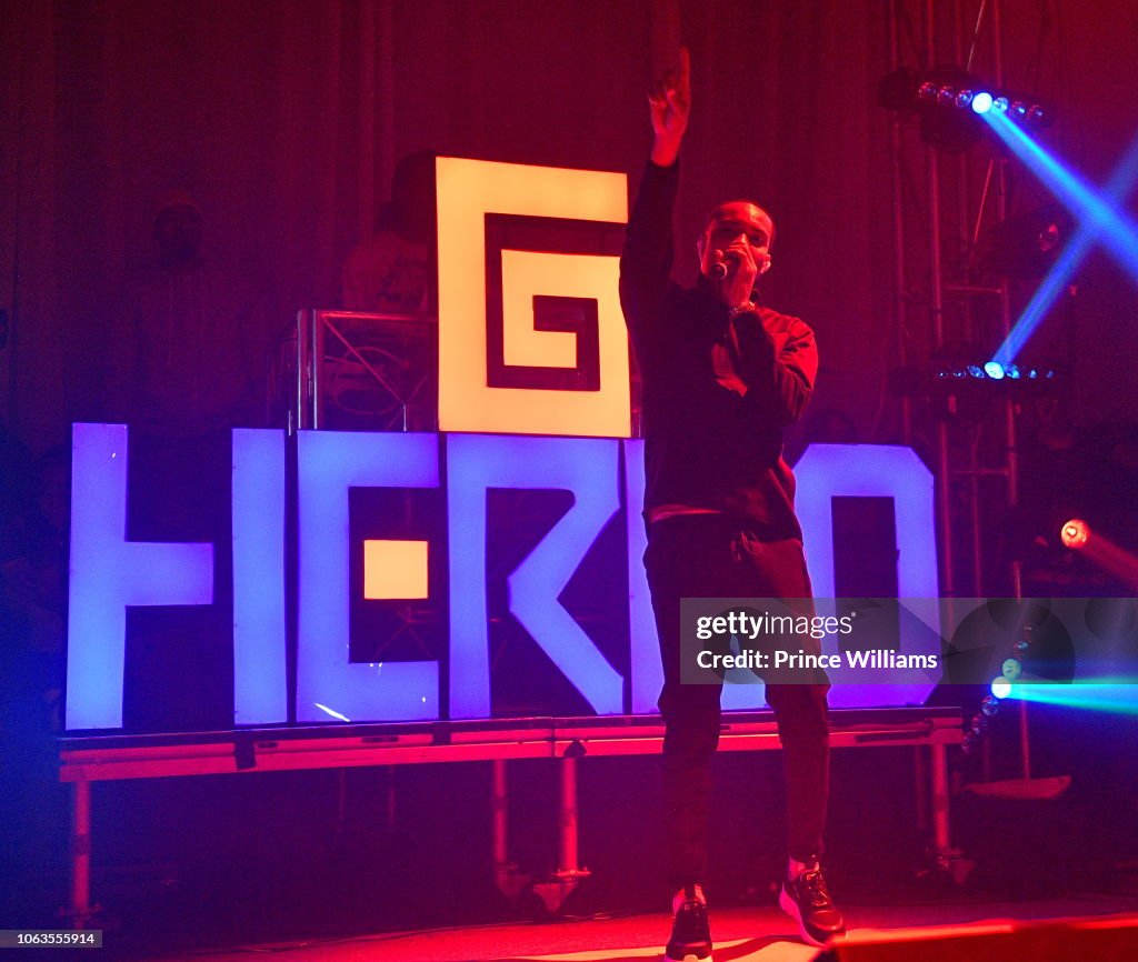 Swervo G Herbo performs attends Swervo Tour G Herbo at The Masquerade on ...