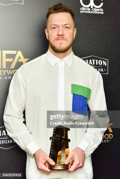 Dan Reynolds poses in press room at the 22nd Annual Hollywood Film Awards on November 04, 2018 in Beverly Hills, California.