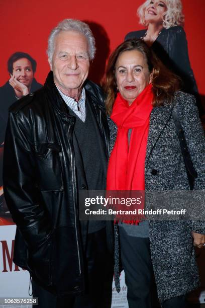 Robert Namias and his wife Anne Barrere attend the "Ma mere est folle" Private Projection at Elysee Biarritz on November 19, 2018 in Paris, France.