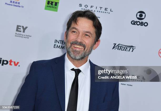 Actor Billy Campbell arrives for the 46th International Emmy awards gala in New York City on November 19, 2018. - The International Emmy Award is an...