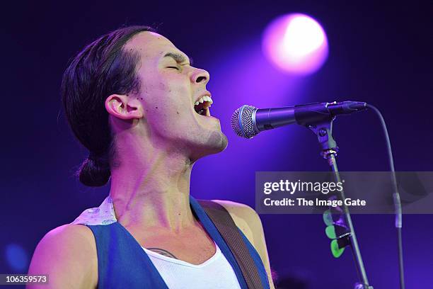 Justin Nozuka performs at the Avo Session on October 29, 2010 in Basel, Switzerland.