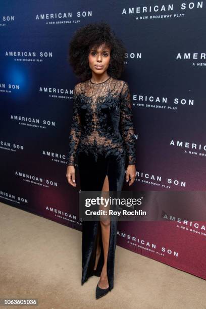 Kerry Washington attends "American Son" opening night after party at Brasserie 8 1/2 on November 04, 2018 in New York City.