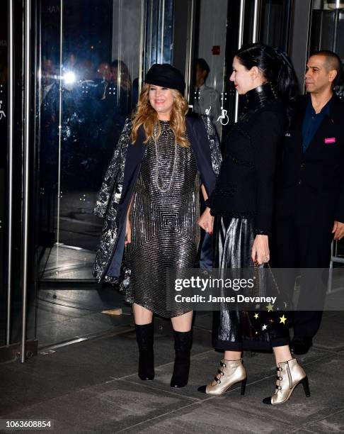 Drew Barrymore and guest arrive to the 2018 Museum of Modern Art Film Benefit: A Tribute To Martin Scorsese at Museum of Modern Art on November 19,...