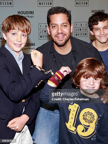 Magician David Blaine attends the "Houdini: Art and Magic" exhibition opening at The Jewish Museum on October 29, 2010 in New York City.
