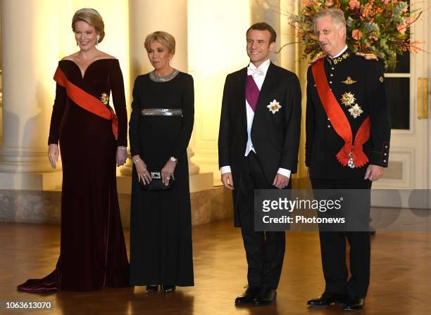- Op uitnodiging van Hunne Majesteiten de Koning en de Koningin brengen Zijne Excellentie de heer Emmanuel Macron, President van de Franse Republiek...