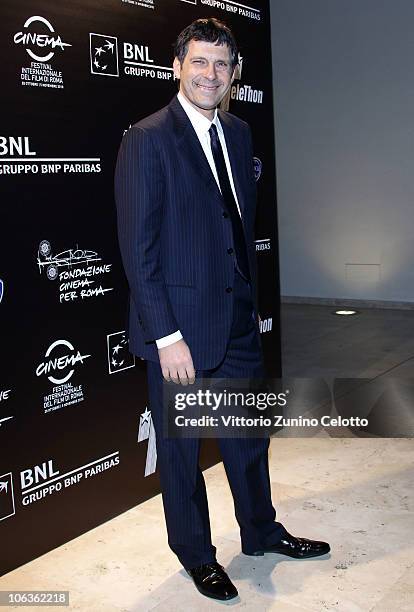 Fabrizio Frizzi attends the Gala Telethon during the 5th International Rome Film Festival at Palazzo delle Esposizioni on October 29, 2010 in Rome,...
