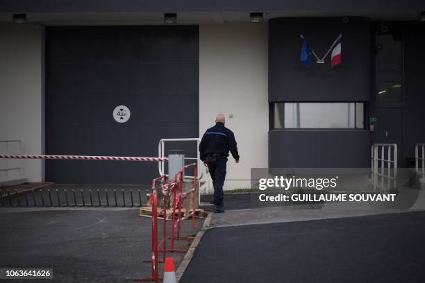 Prison officer arrives on November 20, 2018 at the Saint-Maur prison where Jean-Claude Romand, sentenced to life in 1996 for the murder of his...