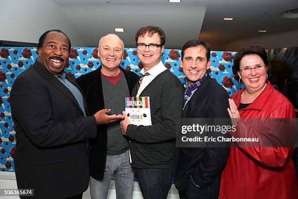 Leslie David Baker, Creed Bratton, Rainn Wilson, Steve Carell and Phyllis Smith at Rainn Wilson's "Soul Pancake" Book Launch Party at WME Agency on...