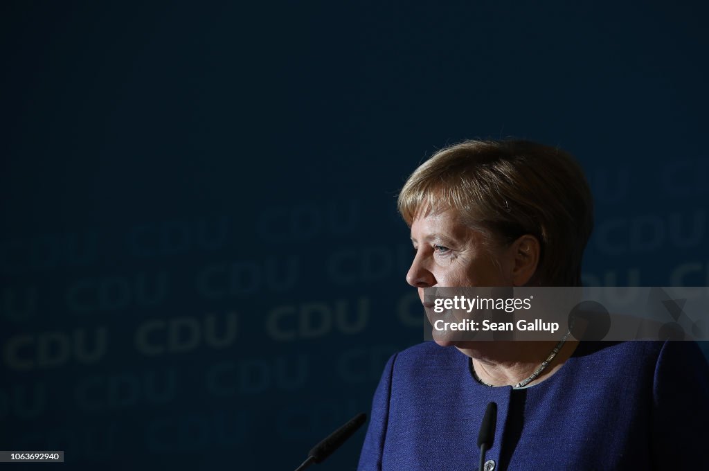 SPD And CDU Hold Press Conferences Following Leadership Retreats