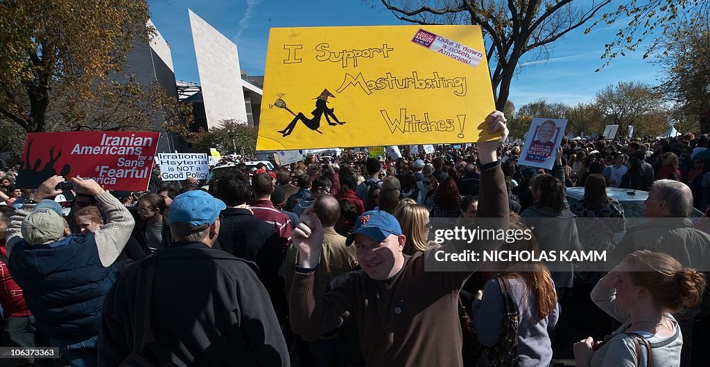 People gather on the National Mall in Wa