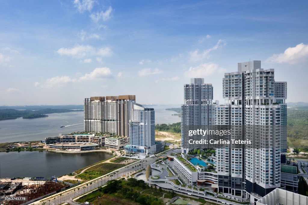 Skyline of Puteri Harbour