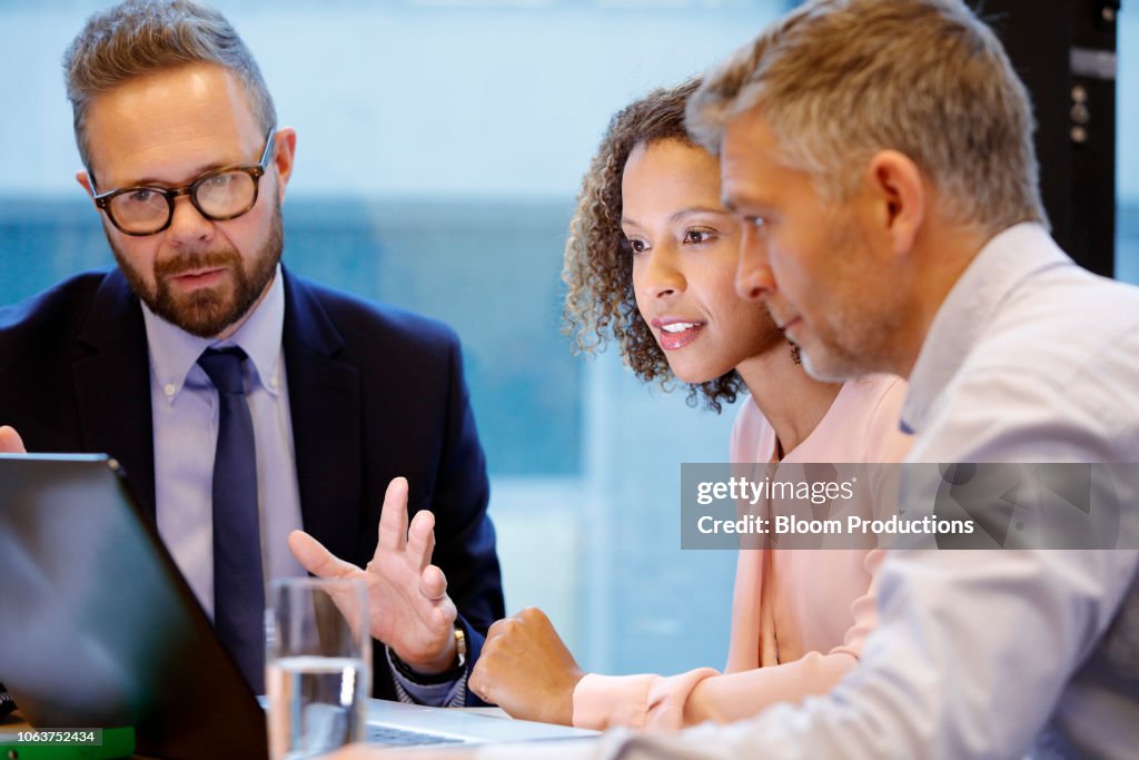 Financial advisor having a meeting with couple