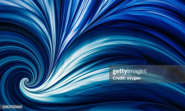 blue abstract background, flame feather - ねじれた ストックフォトと画像