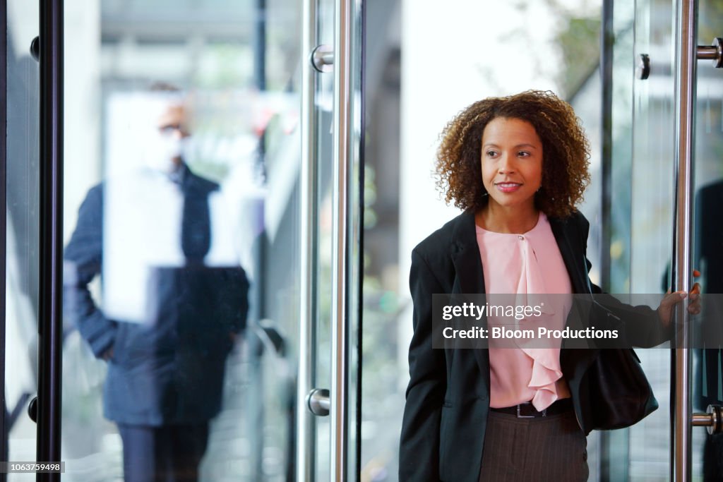 Businesswoman on the move