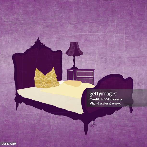 stockillustraties, clipart, cartoons en iconen met [room] - nachtkastje