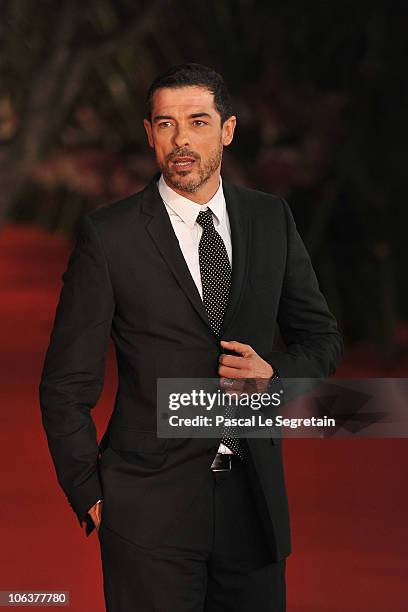 Alessandro Gassman attends the "Il padre e lo stranie" premiere during The 5th International Rome Film Festival at Auditorium Parco Della Musica on...