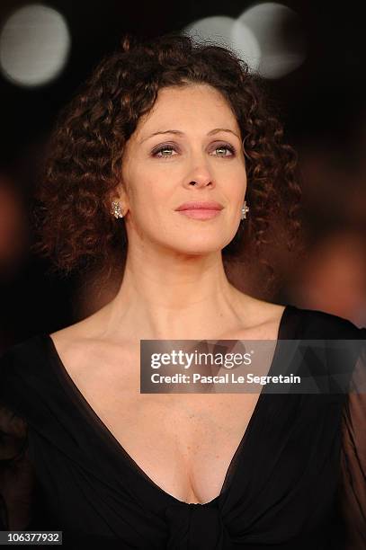 Kseniya Rappoport attends the "Il padre e lo stranie" premiere during The 5th International Rome Film Festival at Auditorium Parco Della Musica on...