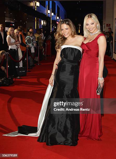 Actress Ornella Muti and her daughter Naike Rivelli arrive for the UNESCO Charity-Gala 2010 at Maritim Hotel on October 30, 2010 in Duesseldorf,...