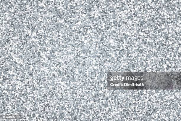 illustrazioni stock, clip art, cartoni animati e icone di tendenza di sfondo vettoriale glitter argento - argentato