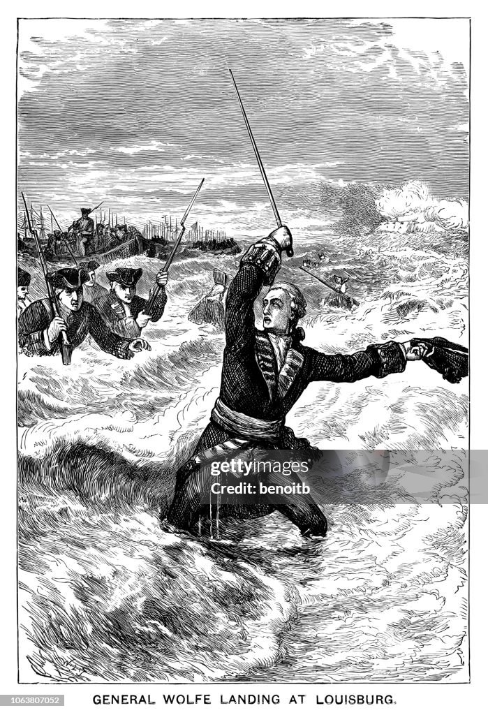 General Wolfe landing at Louisbourg