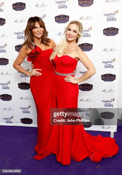Lizzy Cundy and Kristina Rihanoff attend the Together For Short Livessss 'Nutcracker Ball' at One Marylebone on November 20, 2018 in London, England....