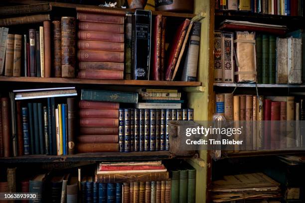 antique books - continental_shelf stock pictures, royalty-free photos & images