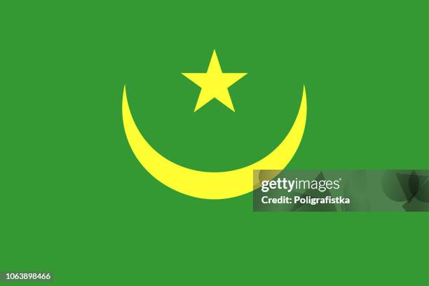 ilustraciones, imágenes clip art, dibujos animados e iconos de stock de bandera de mauritania - mauritania flag