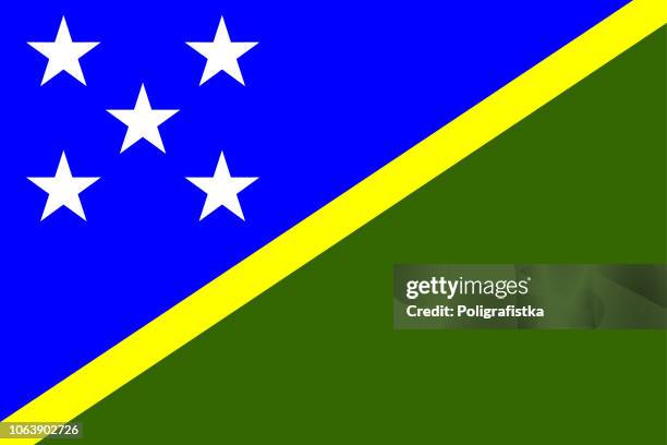 flag of solomon islands - solomon islands stock illustrations