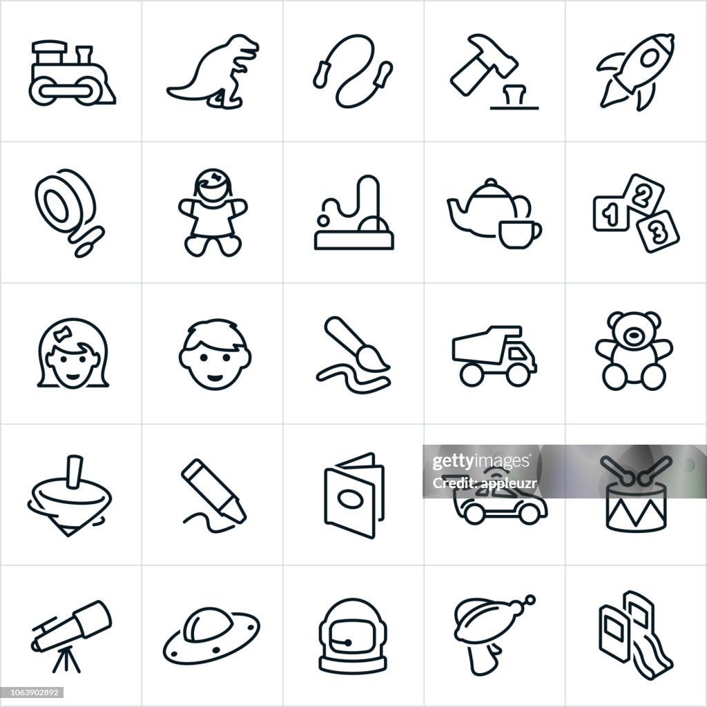 Children Toys Icons