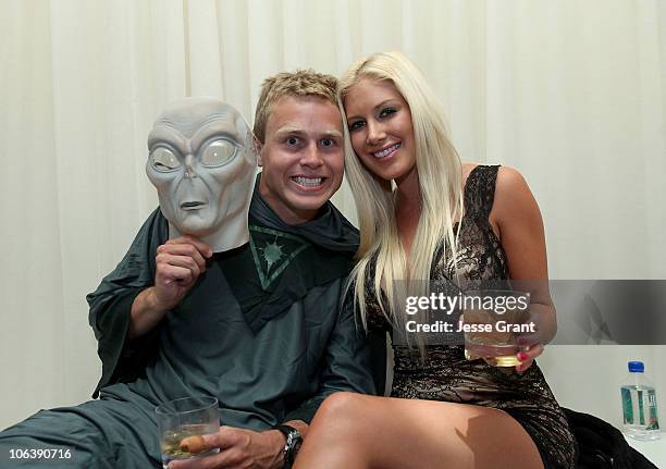 Spencer Pratt and Heidi Montag attend a Halloween party at PURE Nightclub hosted by Heidi Montag on October 30, 2010 in Las Vegas, Nevada.