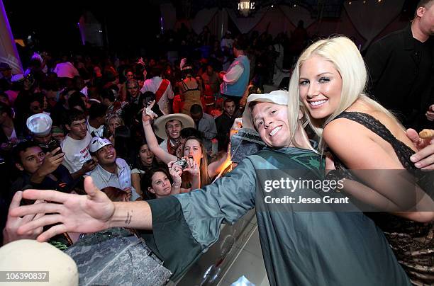 Spencer Pratt and Heidi Montag attend a Halloween party at PURE Nightclub hosted by Heidi Montag on October 30, 2010 in Las Vegas, Nevada.
